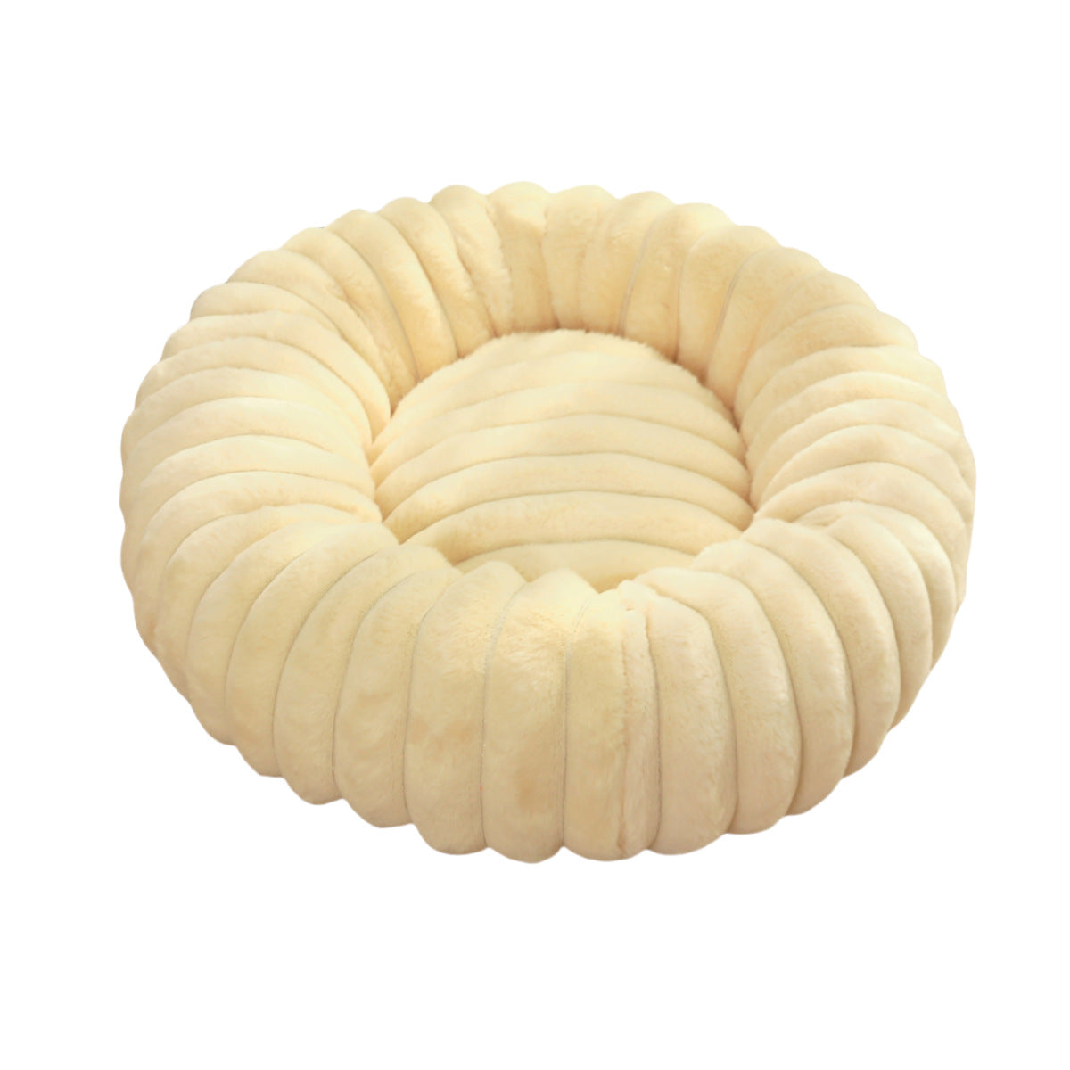 Plush Round Pet Nest Warm Winter Bed