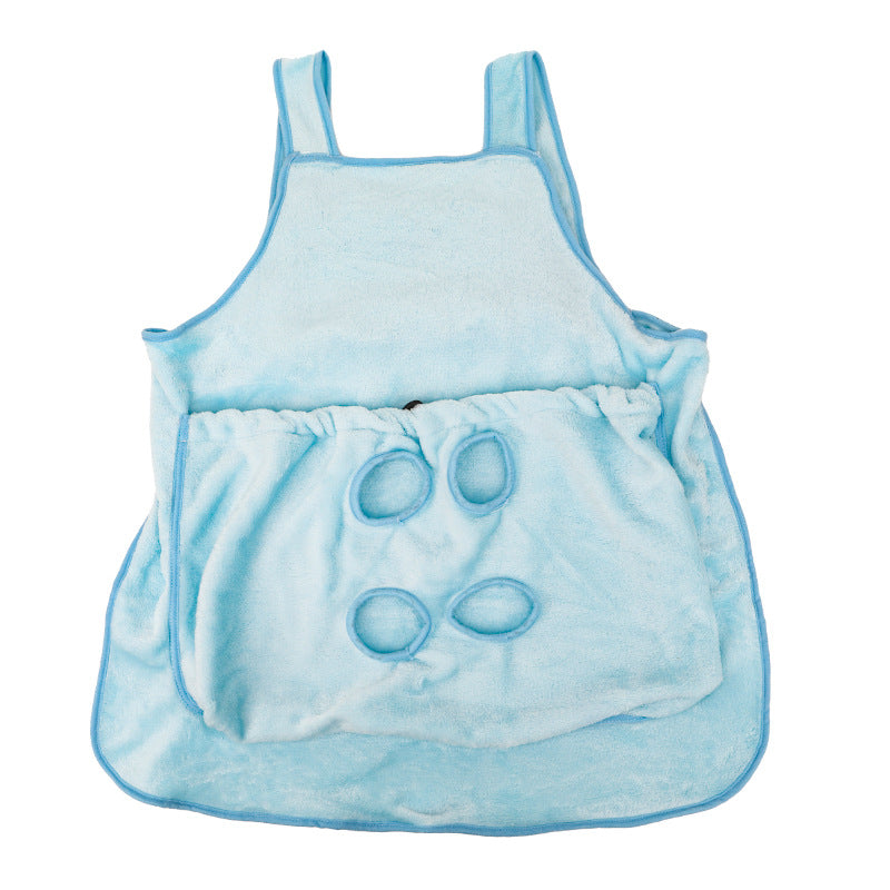 Portable Pet Carrier Apron Plush Travel Pouch