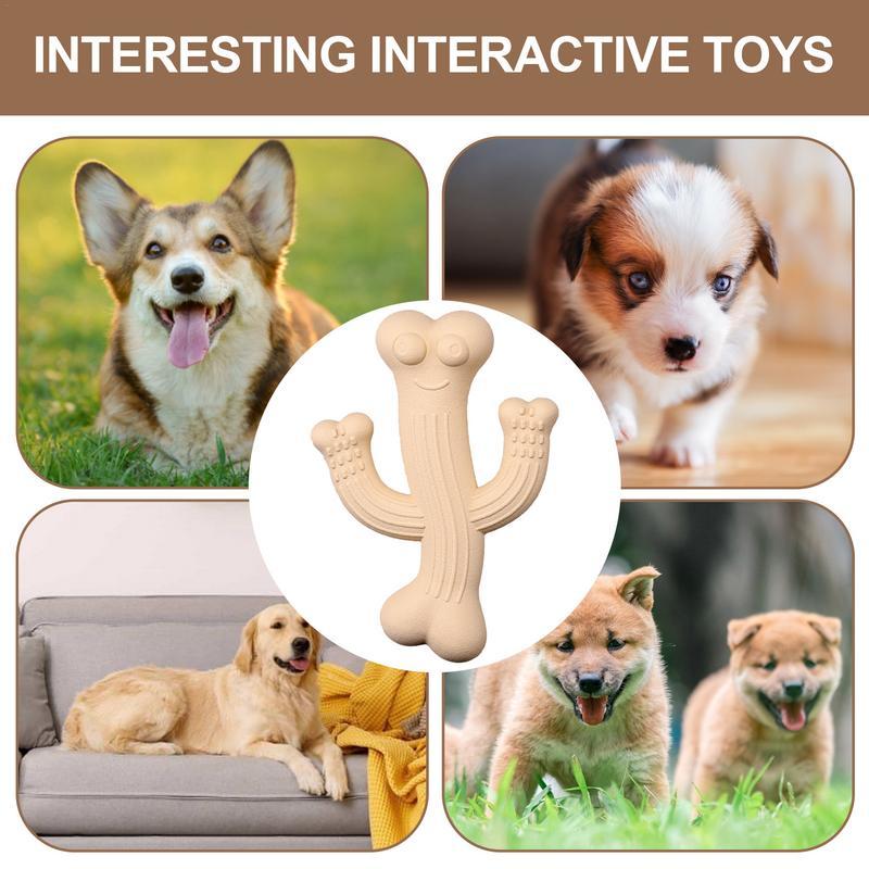 Durable Cactus-Shaped Interactive Pet Chew Toy