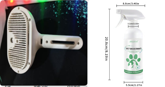 Self-Cleaning Pet Comb Hair Remover Brush With Mist