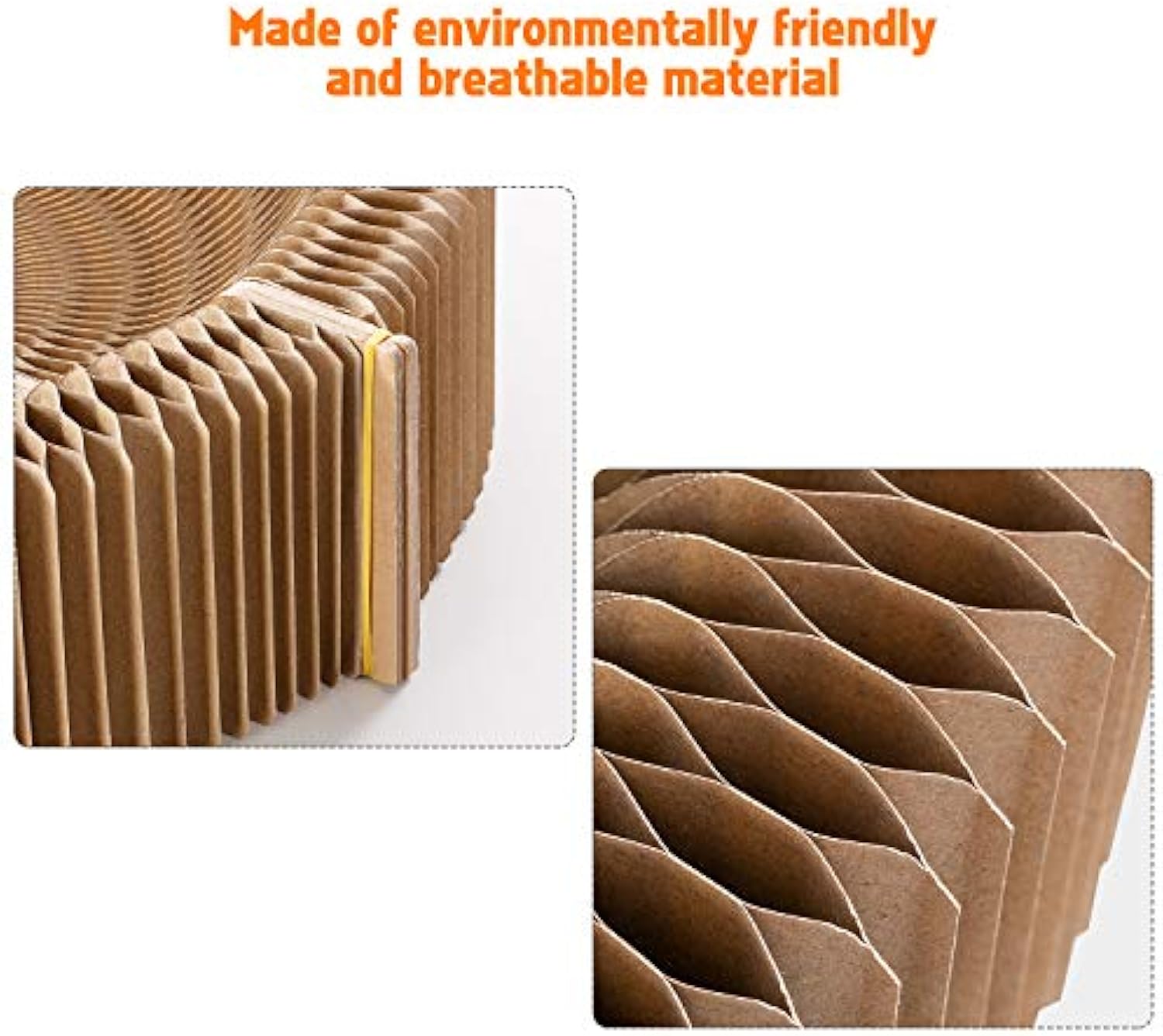 Collapsible Round Cat Scratcher Lounge Bed Indoor Pet