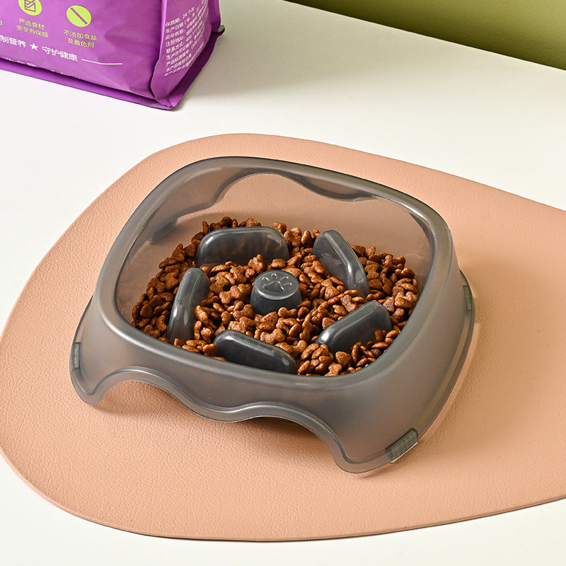Slow Feed Anti-Choke Pet Water And Food Bowl