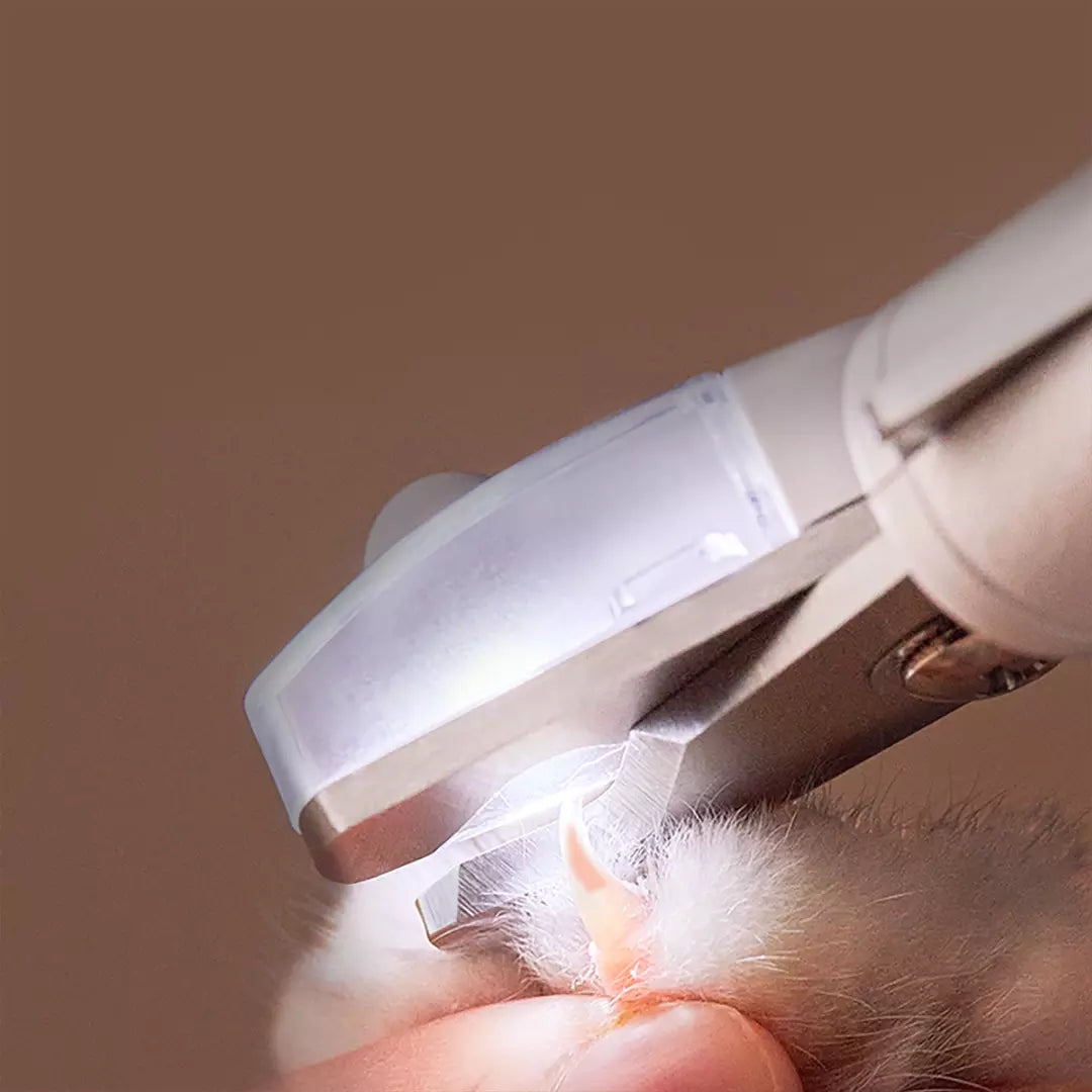 Professional Pet Nail Clipper Scissors With LED Nail Trimmer