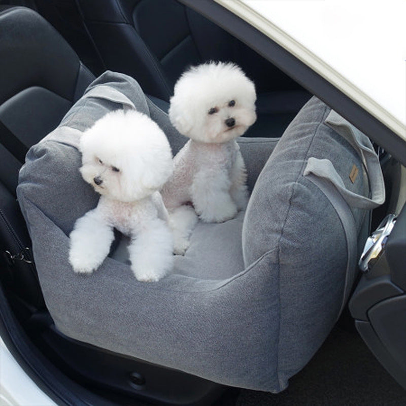 Waterproof Portable Pet Car Seat With Safety Mesh
