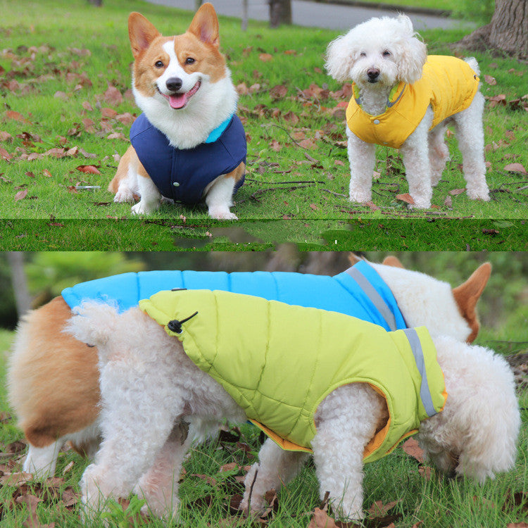 Thickened Waterproof Pet Jacket Double-Sided Reflective