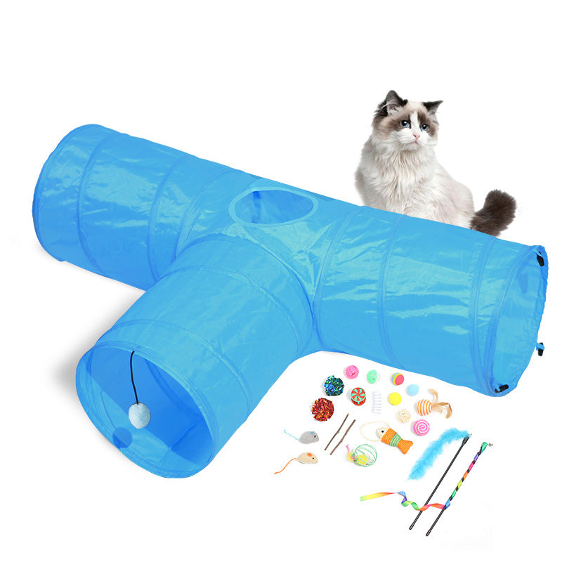 Foldable Pet Cat Tunnel Climbing Toy