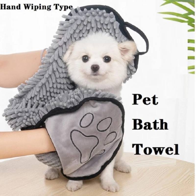 Quick-Dry Absorbent Pet Bath Towel Robe