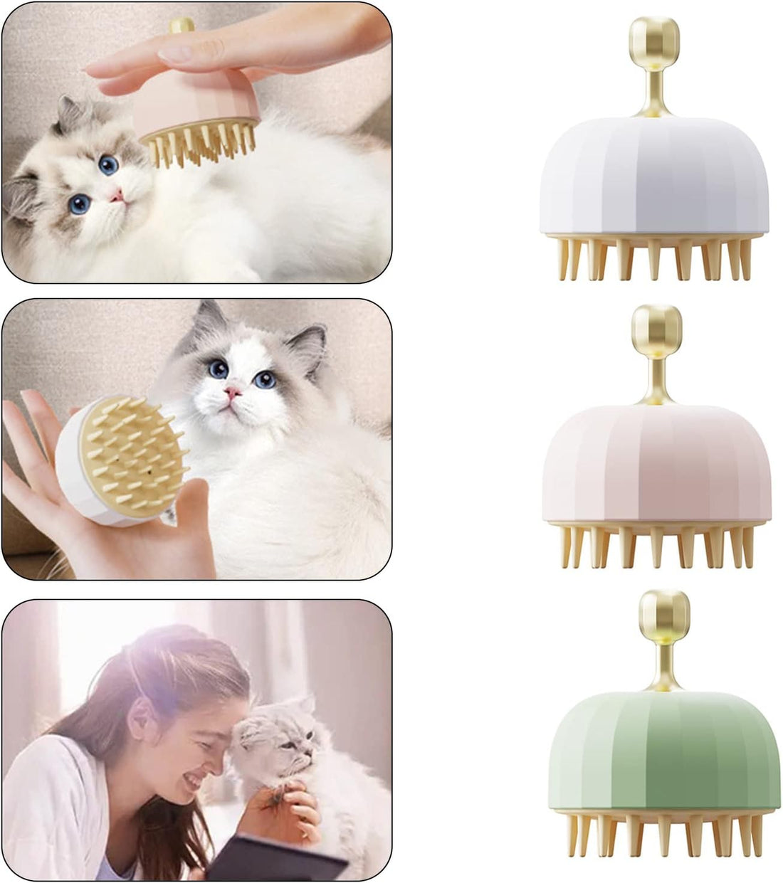 Pet Bath and Massage Shampoo Brush