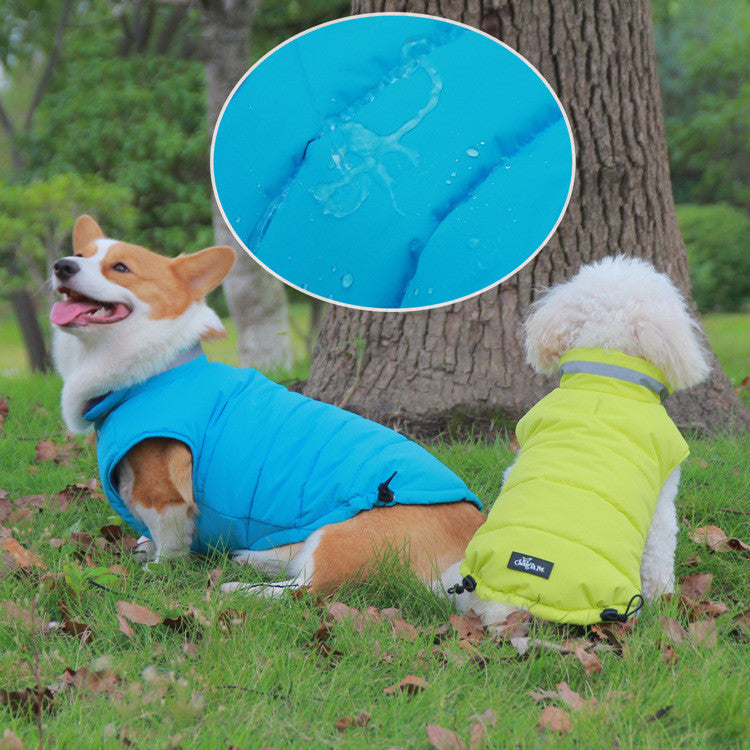 Thickened Waterproof Pet Jacket Double-Sided Reflective