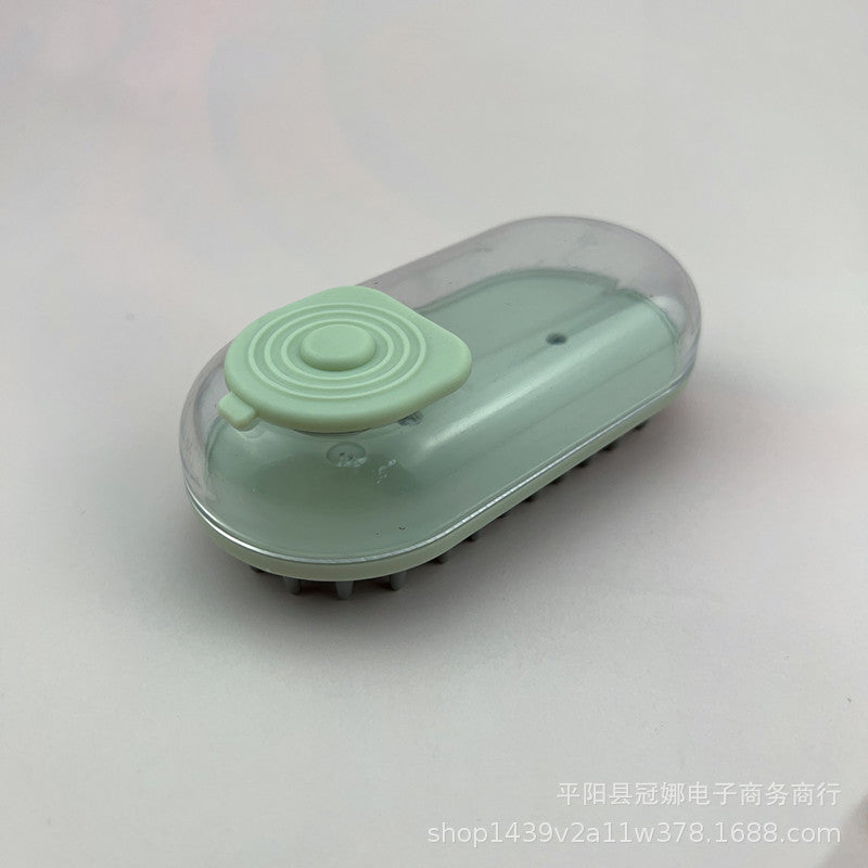 Pet Handheld Bath Massage Brush Soft Hair Cleaner