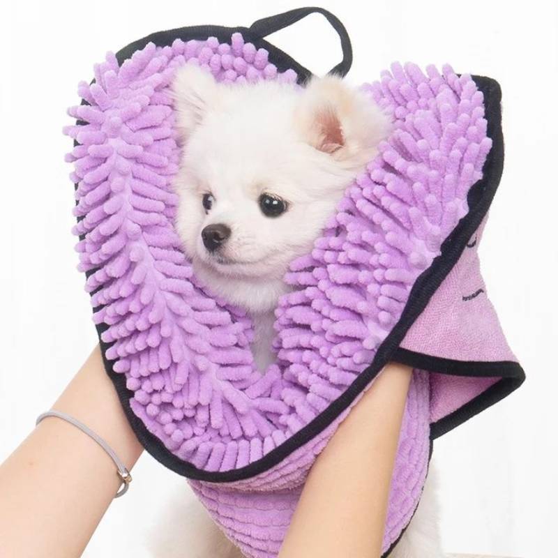 Quick-Dry Absorbent Pet Bath Towel Robe