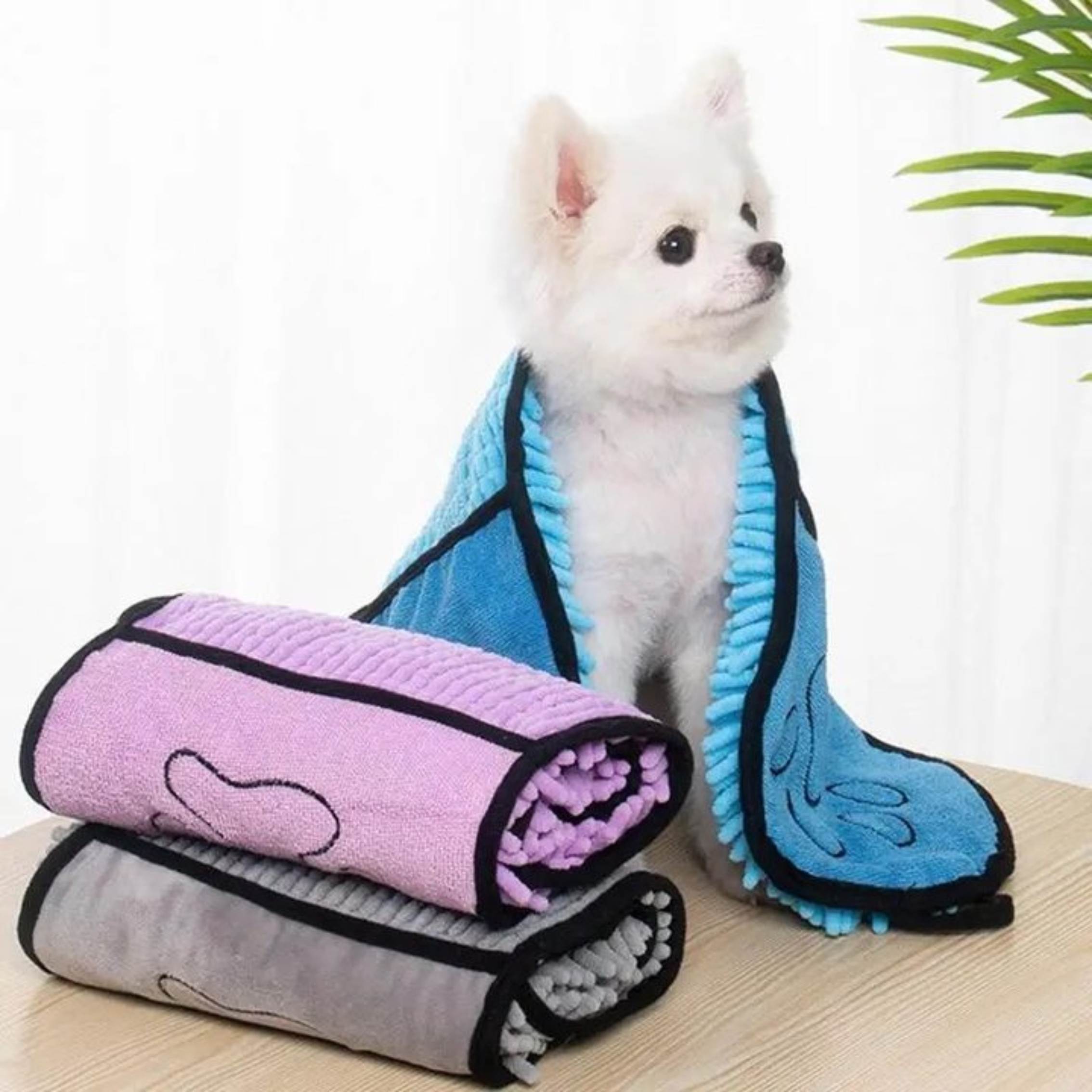 Quick-Dry Absorbent Pet Bath Towel Robe