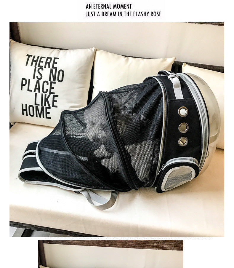 Portable Pet Backpack Carrier Bubble Capsule 360° Viewing