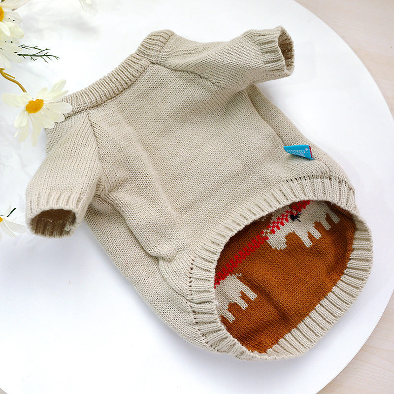 Pet Holiday Christmas Knit Sweater