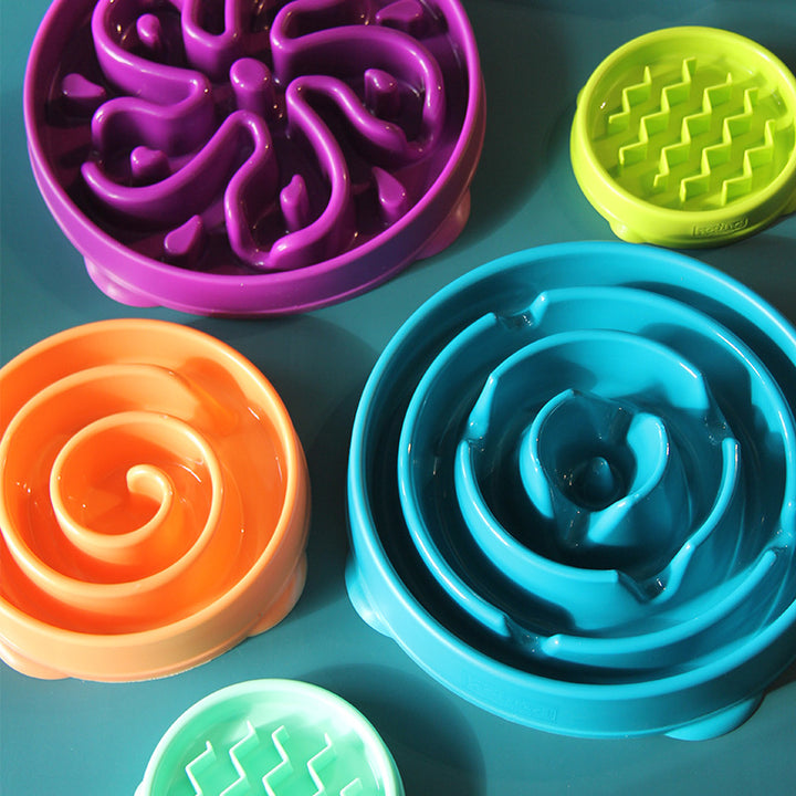 Slow Feeding Anti-Choke Pet Bowl Portable Food-Grade Plate