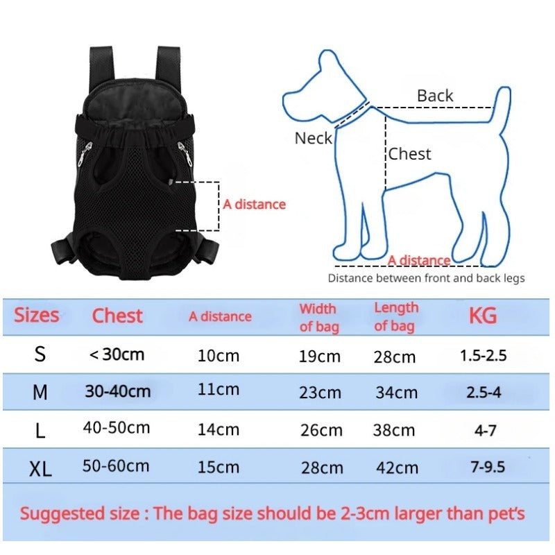 Breathable Adjustable Pet Carrier Backpack For Travel