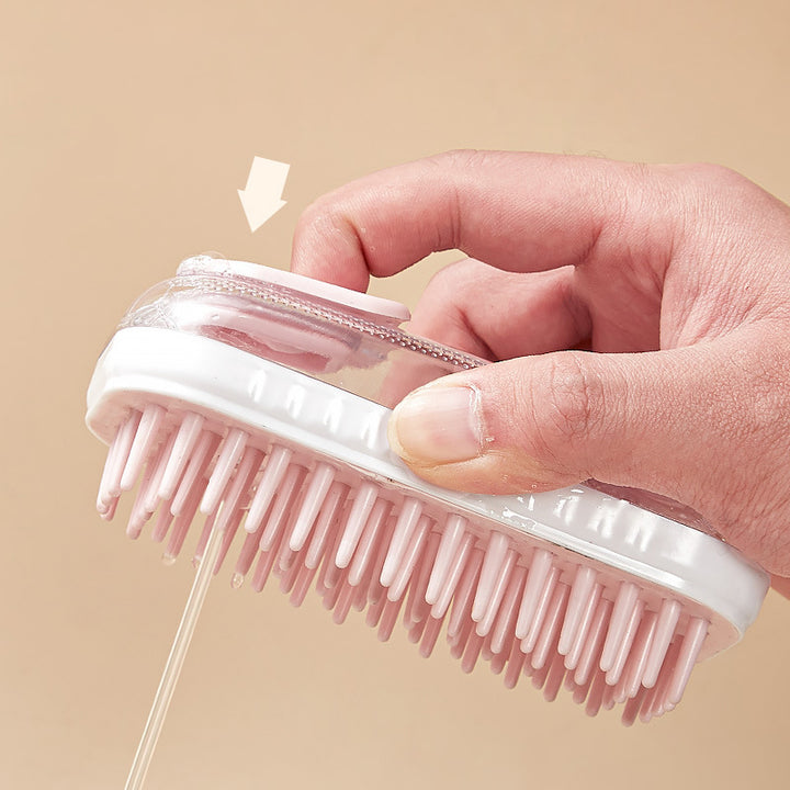 Silicone Pet Bath and Massage Cleaning Brush