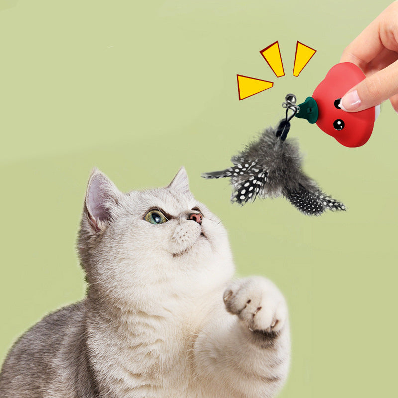 Retractable Wand Pet Toy With Suction Cup For Play
