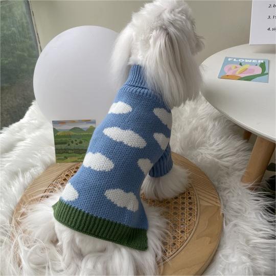 Pet Jacquard Knit Sweater Clothing For Comfort
