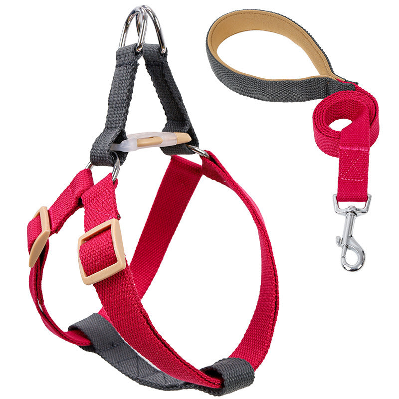 Colorful Drawstring Pet Leash With Vest Design