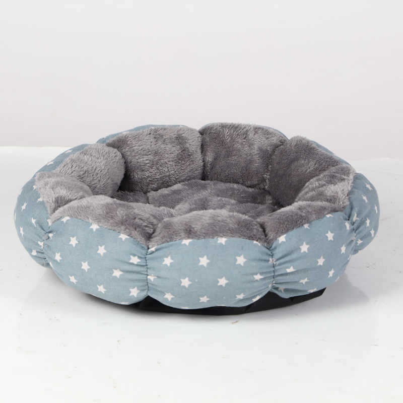 Calming Donut Plush Pet Bed Round Fluffy