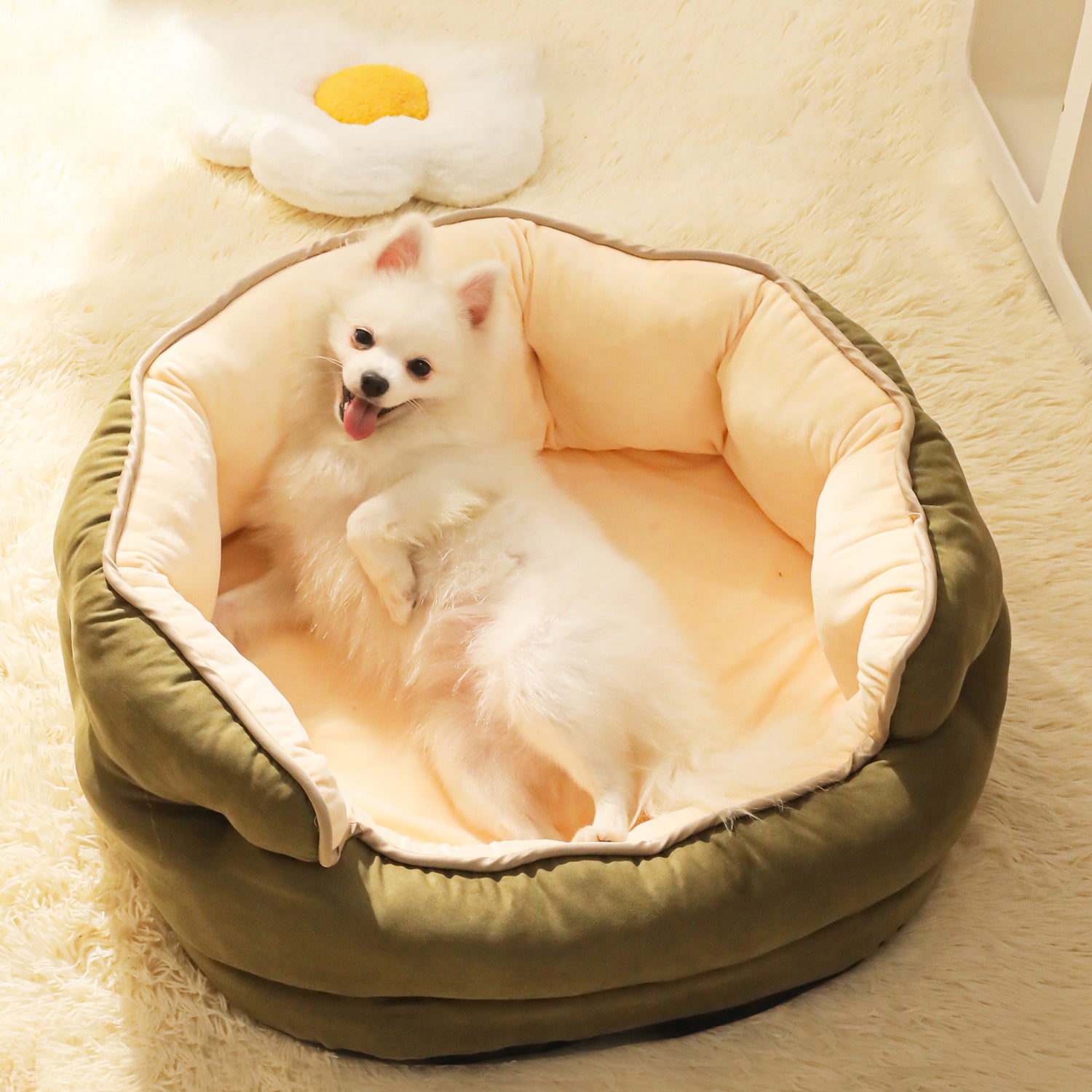 Plush Pet Sofa Bed Thickened Warm Washable Mattress