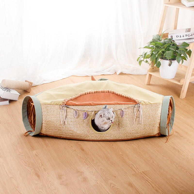 Pet Cat Litter Net Toy With Drilling Hole