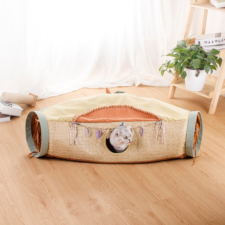 Pet Cat Litter Net Toy With Drilling Hole