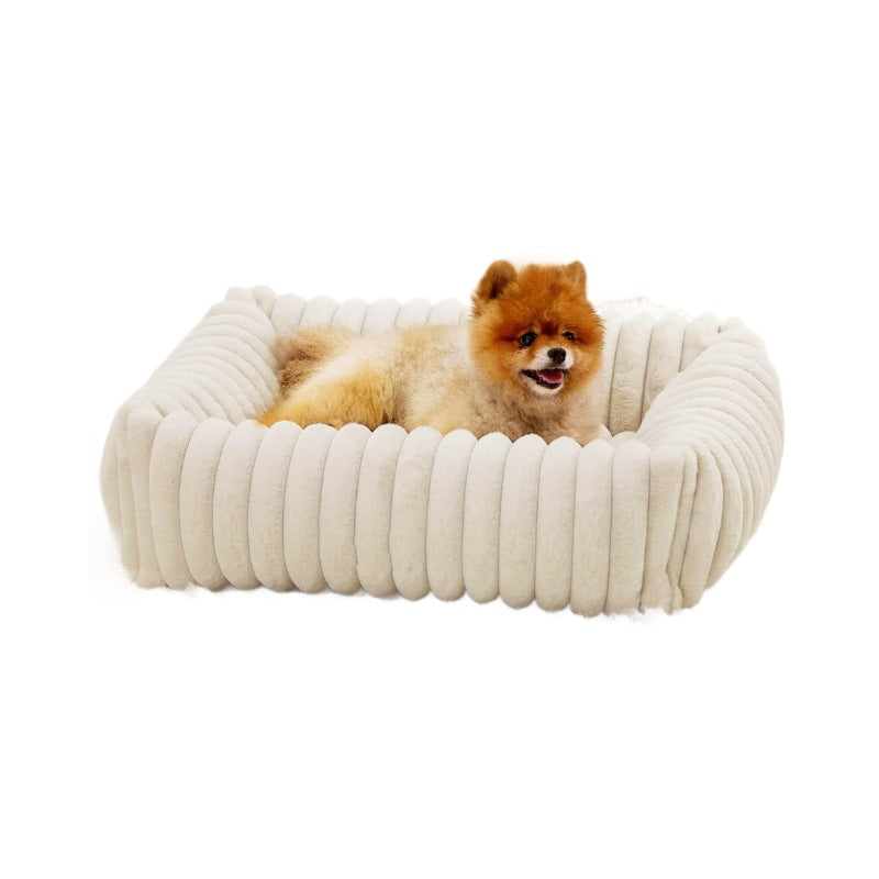 All-Season Plush Pet Bed Warm Comfortable House