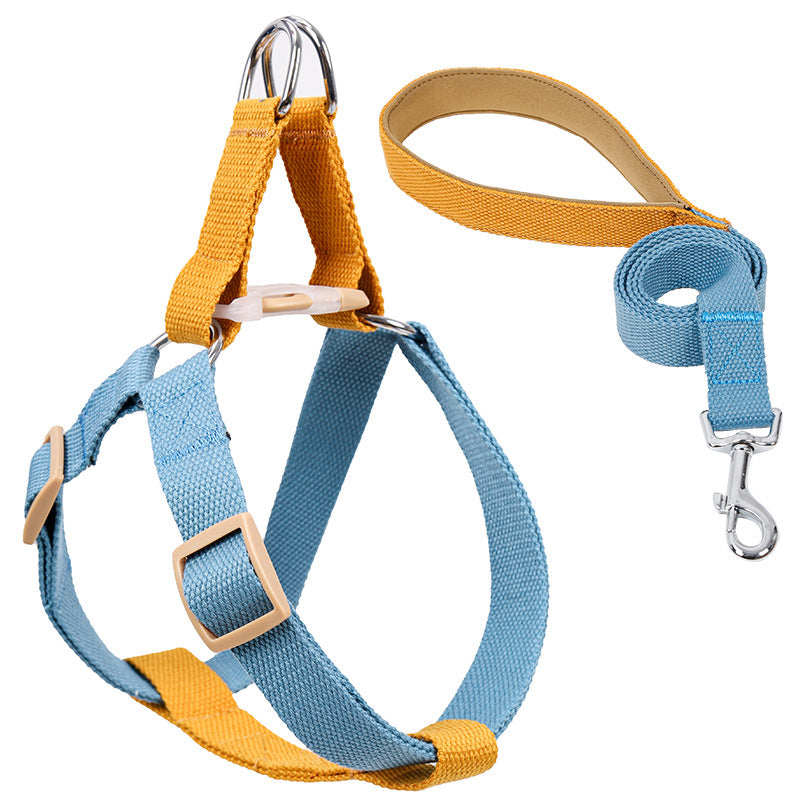 Colorful Drawstring Pet Leash With Vest Design