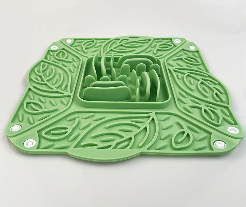 Pet Silicone Foldable Slow Feeder Bowl Multi-Functional