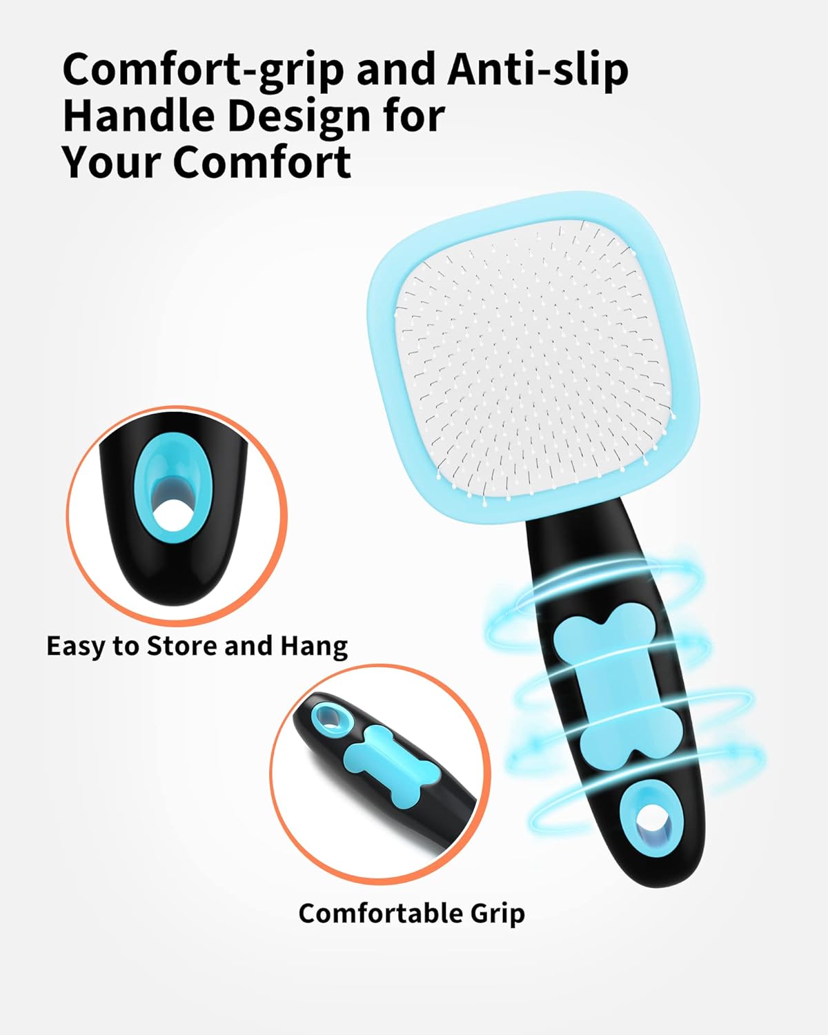 Pet Grooming Brush Shedding Hair Removal Tool