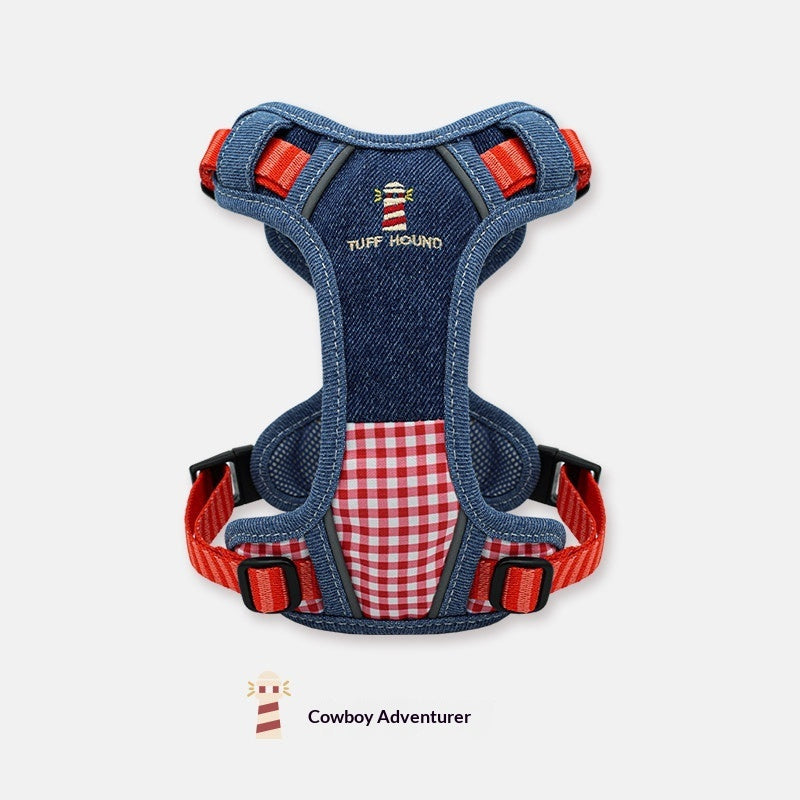 Pet Harness Vest With Adjustable Walking Leash