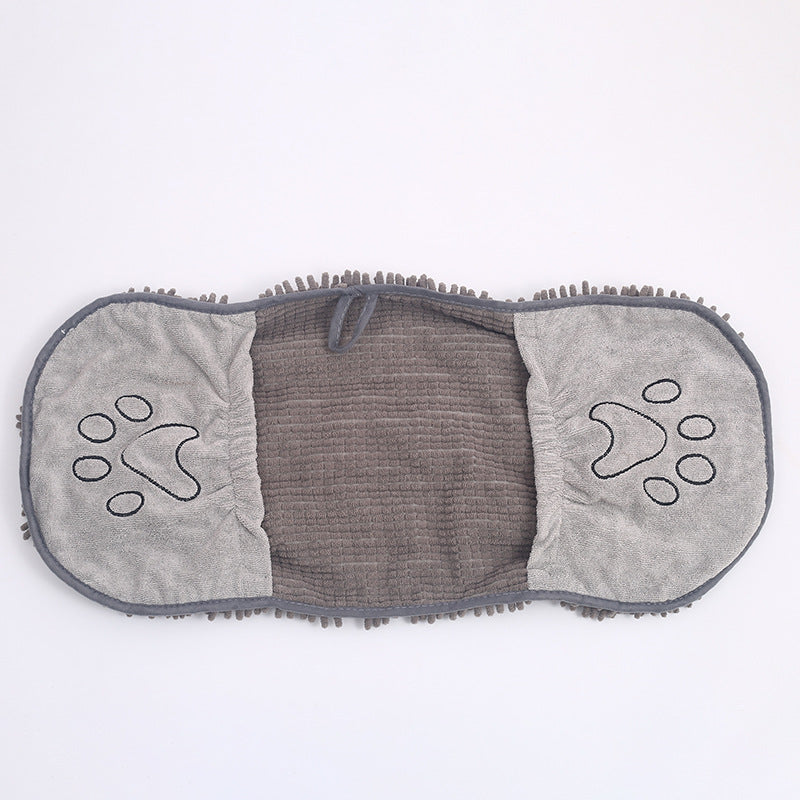 Chenille Pet Bath Towel Soft Absorbent Quick-Dry