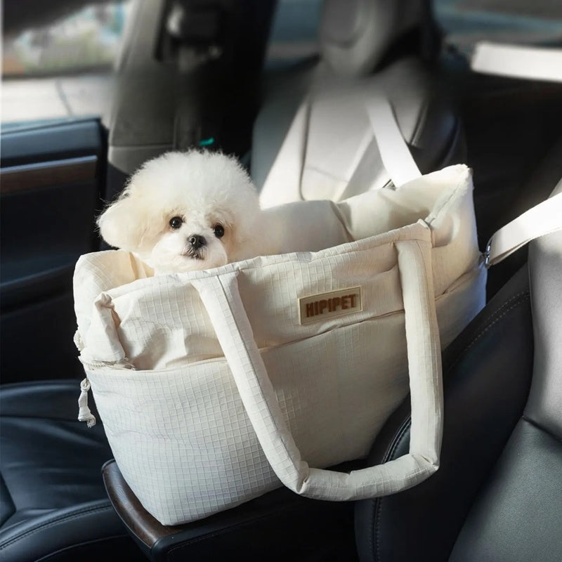 Adjustable Pet Car Seat Carrier With Safety Leash