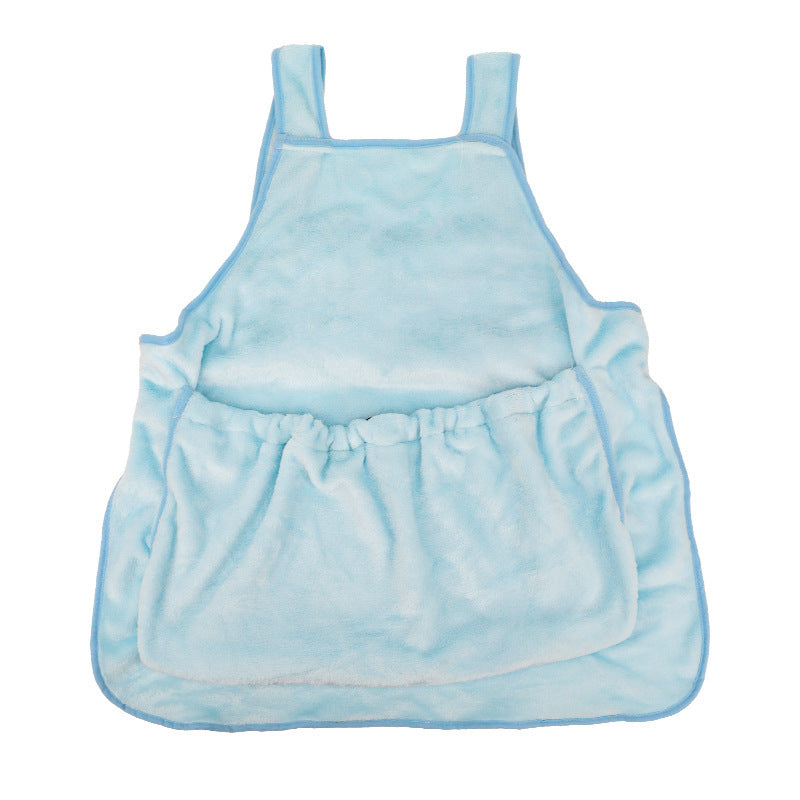 Portable Pet Carrier Apron Plush Travel Pouch