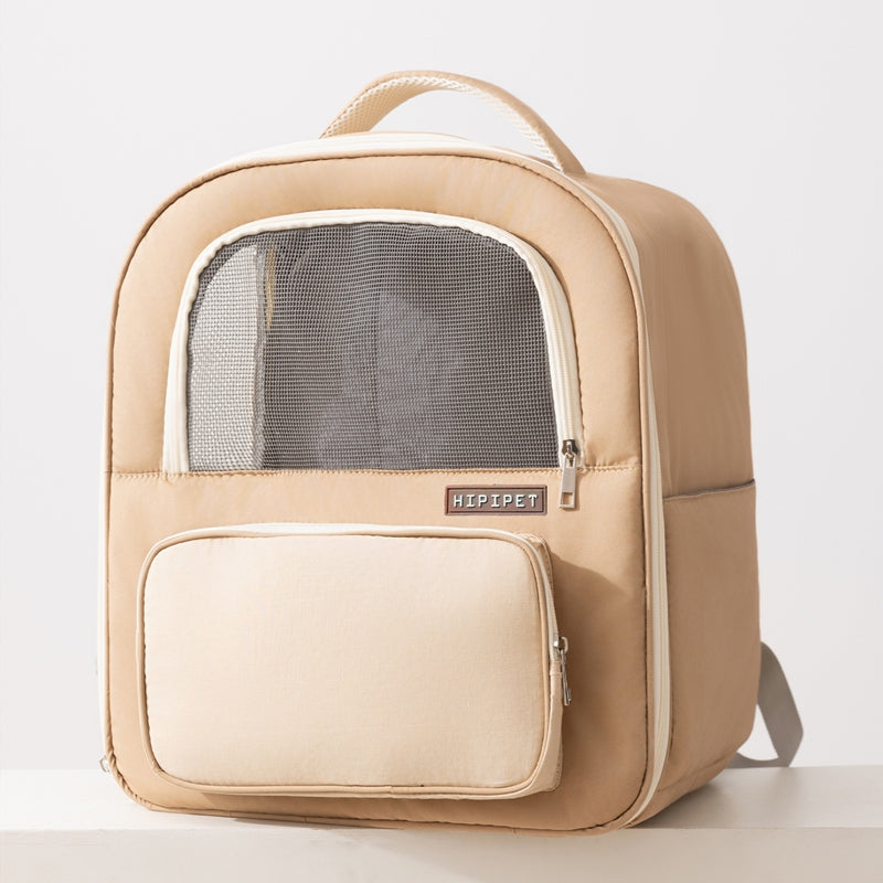 Breathable Pet Travel Backpack With Mesh Window Comfort