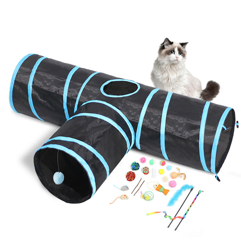 Foldable Pet Cat Tunnel Climbing Toy