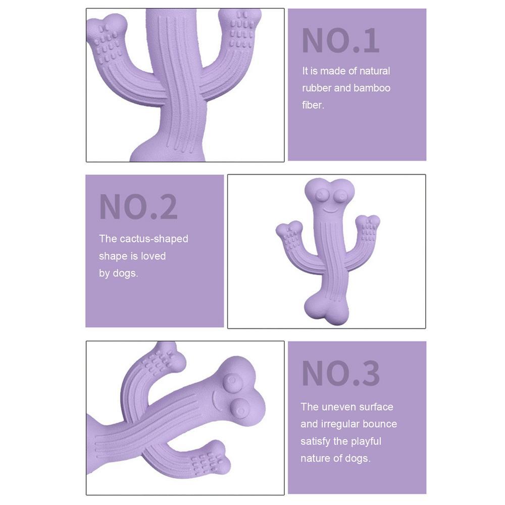 Durable Cactus-Shaped Interactive Pet Chew Toy