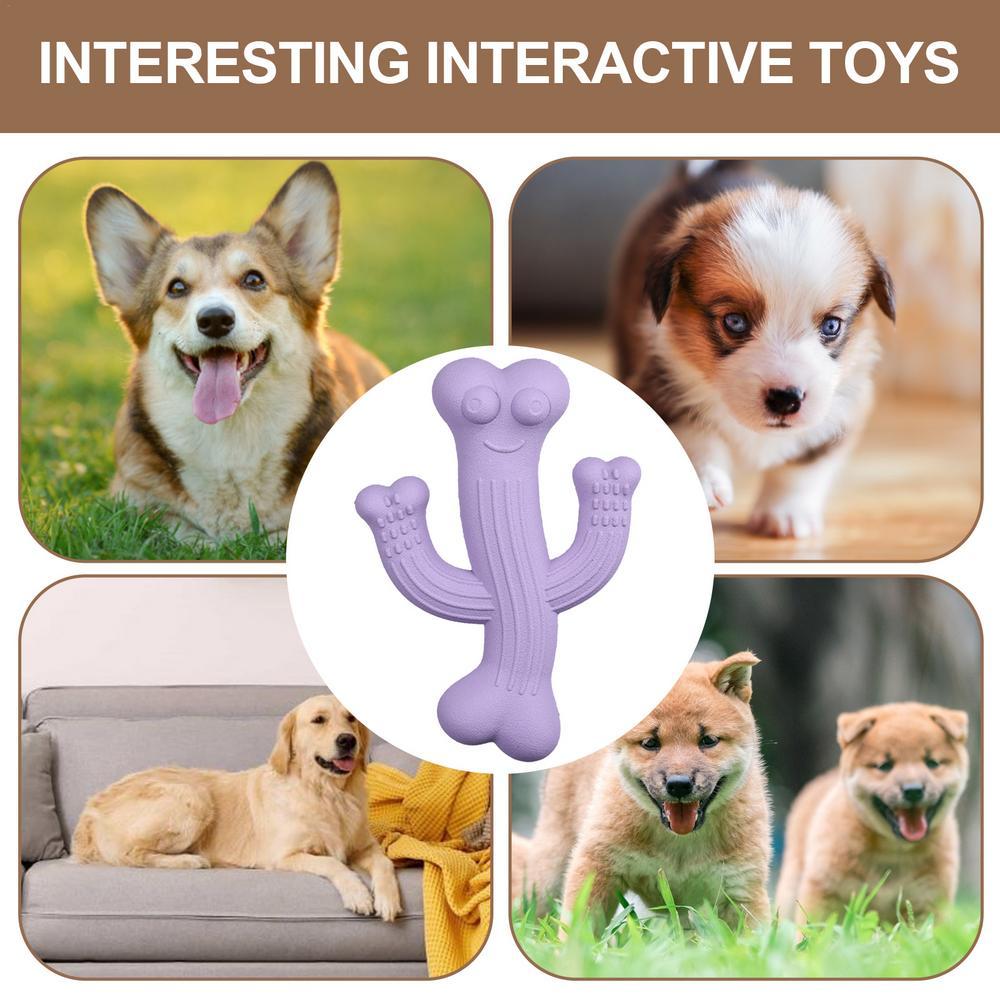 Durable Cactus-Shaped Interactive Pet Chew Toy