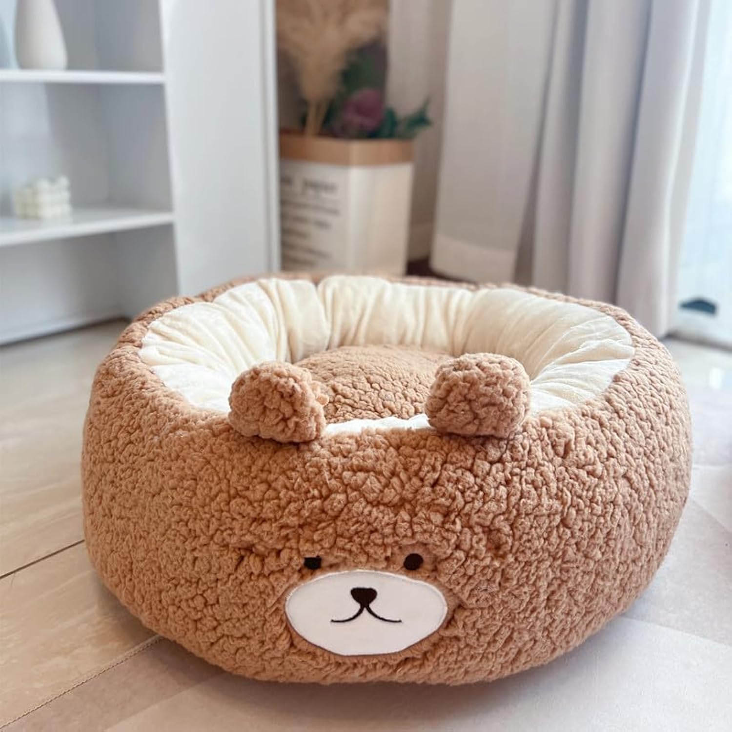 Cartoon Plush Pet Nest Round Cushion Four Seasons